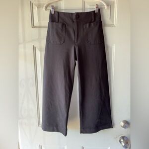 Maeve Anthropologie black The Colette ponte knit crop pants size 26 P